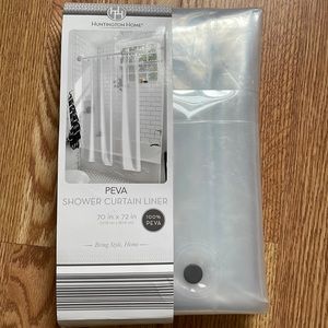 Clear rustproof shower curtain liner